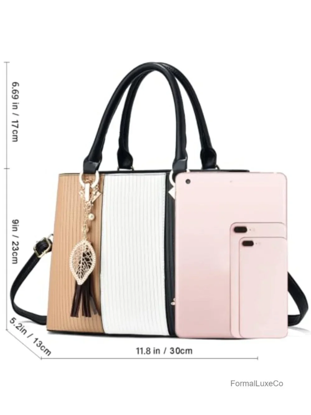 PU Leather Satchel Handbag for Women Crossbody Tote Shoulder Bag